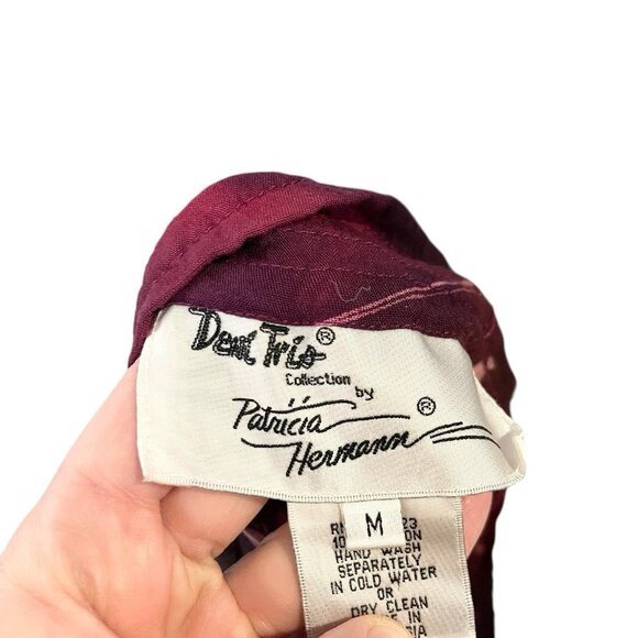 Devil Tris Collection By Patricia Hermann Wide Leg Crop Tie Dye Art Pants Funky - Picture 5 of 6